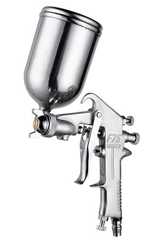Pistol de vopsit cu presiune F75 300ml cupa deasupra